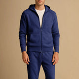 Men's Fleece Hooded Tracksuit Set
