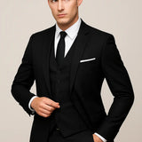 Men's Navy Slim Fit Two Piece Set