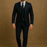 Harbour Weston | Men’s Slim Fit 3‑Piece Suit – Blazer, Waistcoat & Trousers Set