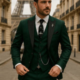 Harbour Weston | Men’s Slim Fit 3‑Piece Suit – Blazer, Waistcoat & Trousers Set