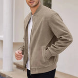Men's Zip Front Bomber Jacket