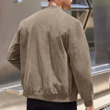 Men's Zip Front Bomber Jacket
