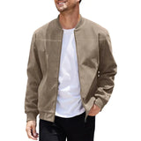 Men's Zip Front Bomber Jacket