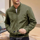 Men's Zip Front Bomber Jacket