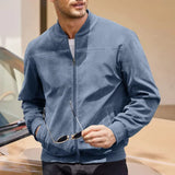 Men's Zip Front Bomber Jacket