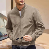 Men's Zip Front Bomber Jacket