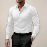 Men's Slim-Fit Long Sleeve Button-Front Shirt