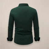 Men's Slim-Fit Long Sleeve Button-Front Shirt