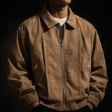 Men's Zip Front Bomber Jacket