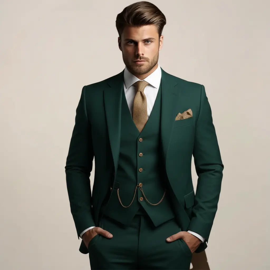 Harbour Weston | Men’s Slim Fit 3‑Piece Suit – Wedding Tuxedo