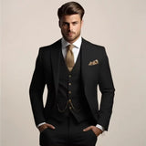 Harbour Weston | Men’s Slim Fit 3‑Piece Suit – Wedding Tuxedo