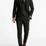 Men's Classic Brown Tweed Tailored Two Piece Set