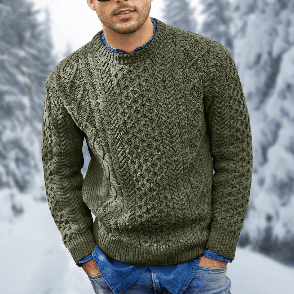 Men's Cable Knit Winter Sweater