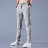 Men's Slim Fit Drawstring Tapered Trousers