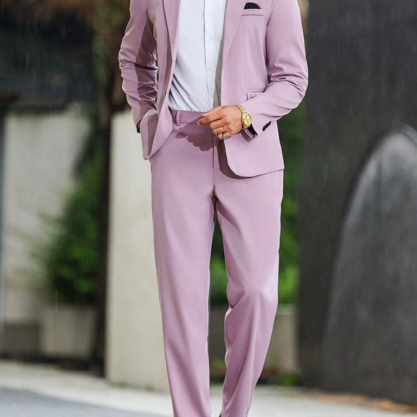Men's Slim Fit Three Piece Wedding Suit