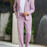 Men's Slim Fit Three Piece Wedding Suit