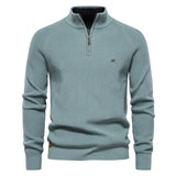 Men's Quarter Zip Knit Sweater