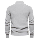 Men's Quarter Zip Knit Sweater