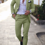 Men's Slim Fit Three Piece Wedding Suit