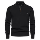 Men's Quarter Zip Knit Sweater