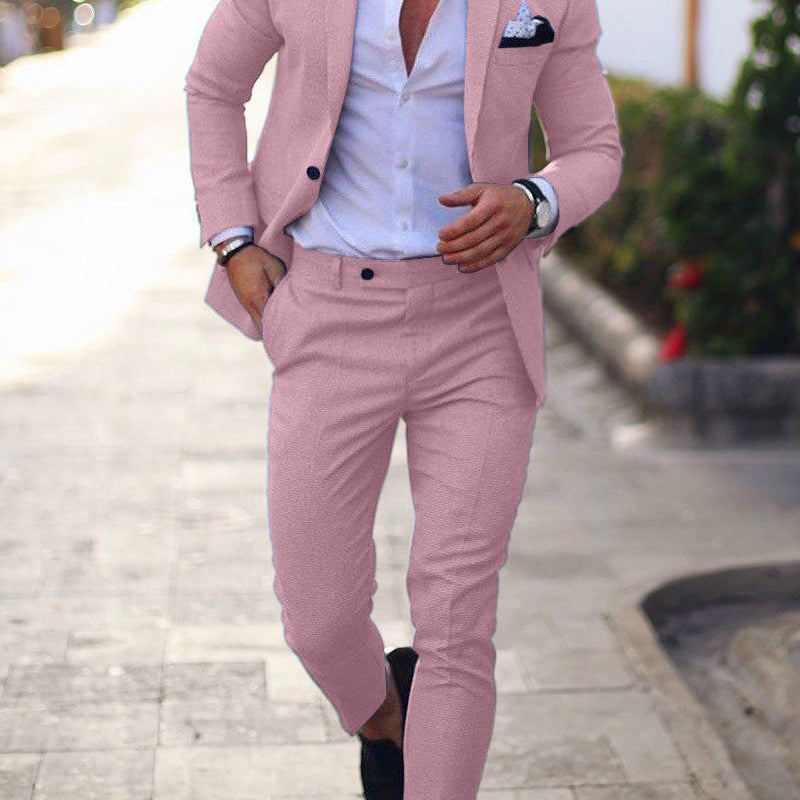 Men's Slim Fit Three Piece Wedding Suit
