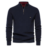 Men's Quarter Zip Knit Sweater