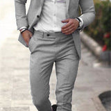 Men's Slim Fit Three Piece Wedding Suit