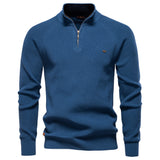 Men's Quarter Zip Knit Sweater