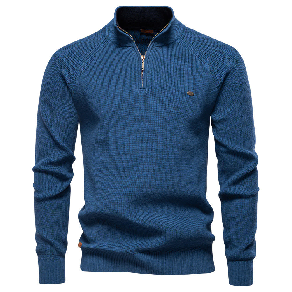 Men's Soft Cotton Blend Autumn Sweater
