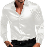 Men's Elegant White Blouse
