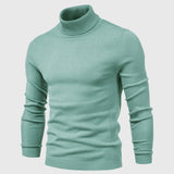 Men's Slim-Fit Roll Neck Long Sleeve Sweater