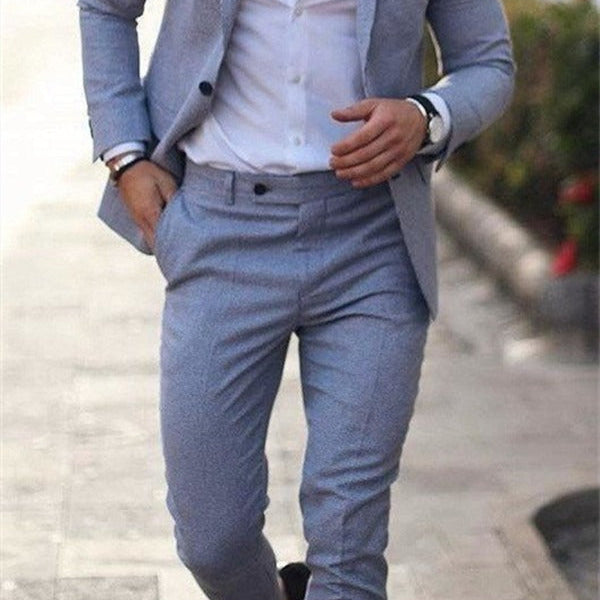 Men's Slim Fit Three Piece Wedding Suit