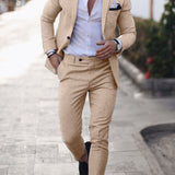 Men's Slim Fit Three Piece Wedding Suit