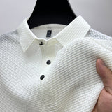 Men's Textured Knit Polo Shirt