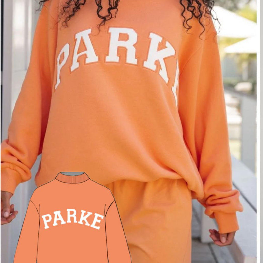 Oversized Varsity Graphic Mock Neck Drop Shoulder Sweatshirt