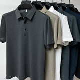 Men's Textured Knit Polo Shirt