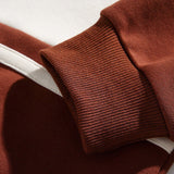 Men's Colour Block Polo Collar Sweatshirt