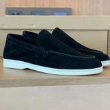 Men's Suede Slip-On Loafers with Rubber Sole