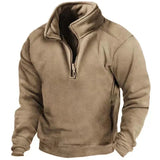 Men's Half Zip Fleece Pullover Sweatshirt