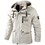 Men's Hooded Multi Pocket Outdoor Jacket