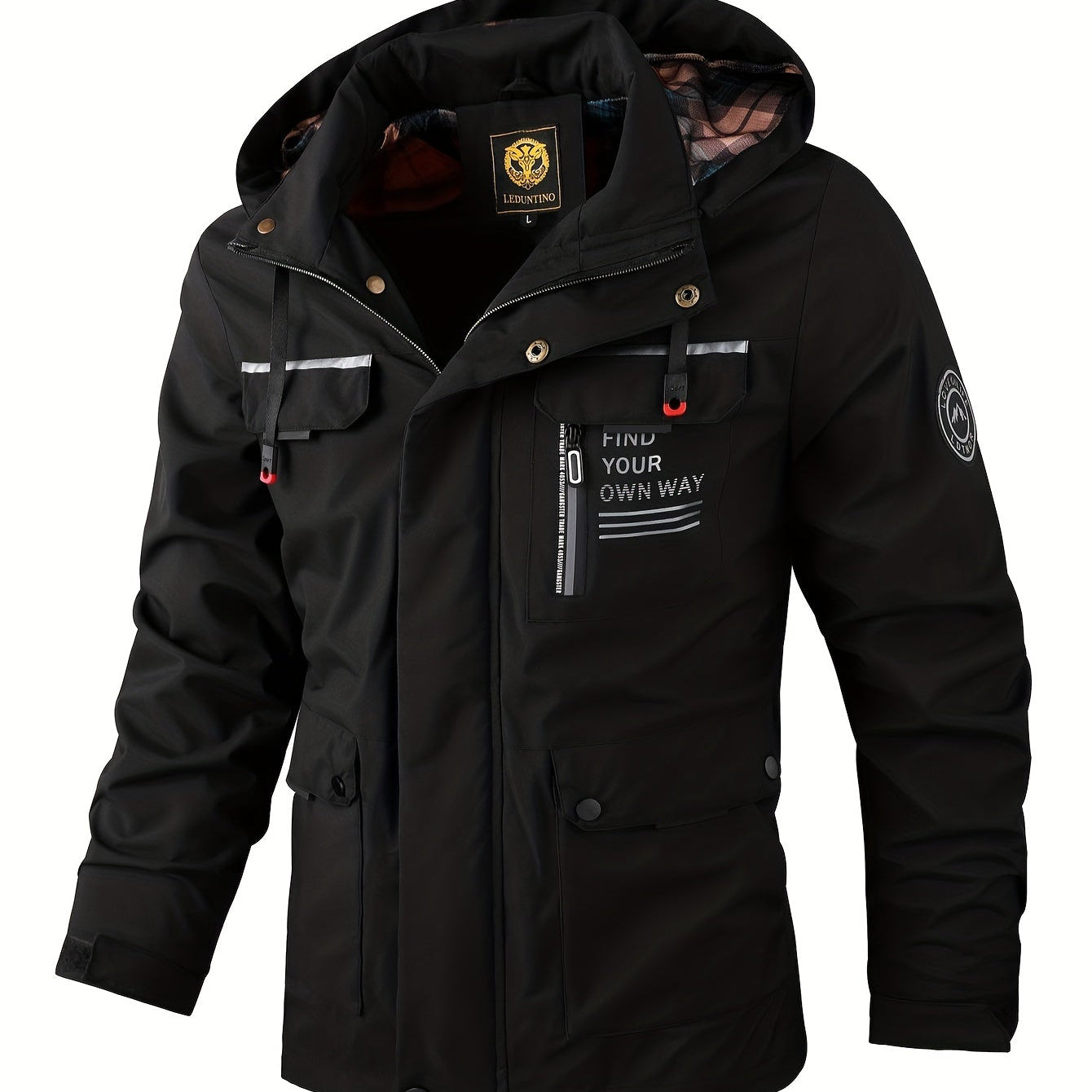 Men's Hooded Multi Pocket Outdoor Jacket