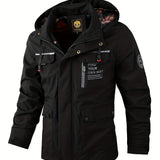 Men's Hooded Multi Pocket Outdoor Jacket