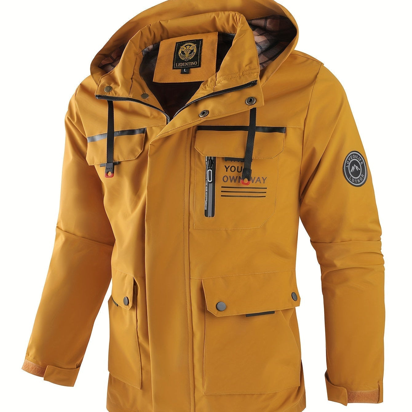 Men's Hooded Multi Pocket Outdoor Jacket