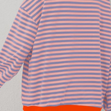 Oversized Striped Long Sleeve Pullover Sweater