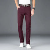 Men's Classic Slim-Fit Stretch Tailored Trousers