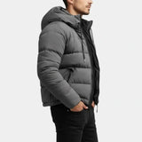 Men's Hooded Quilted Puffer Jacket
