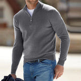 Men's V-Neck Knit Pullover Sweater