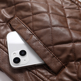 Men's Quilted Zip Front Jacket
