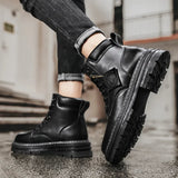 Men's Lace-Up Outdoor Boots with Non-Slip Sole