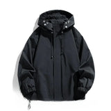 Men's Hooded Half Zip Windbreaker Jacket